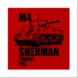 WW2 Sherman Firefly Posters and Art